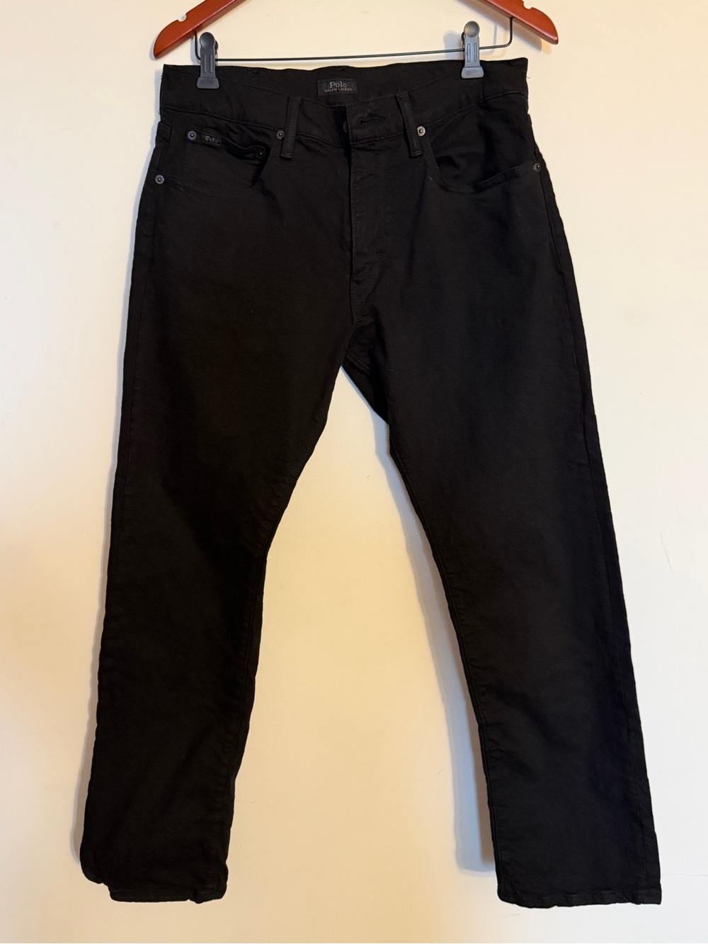 Polo by Ralph Lauren Men's Slim Straight Black Jeans